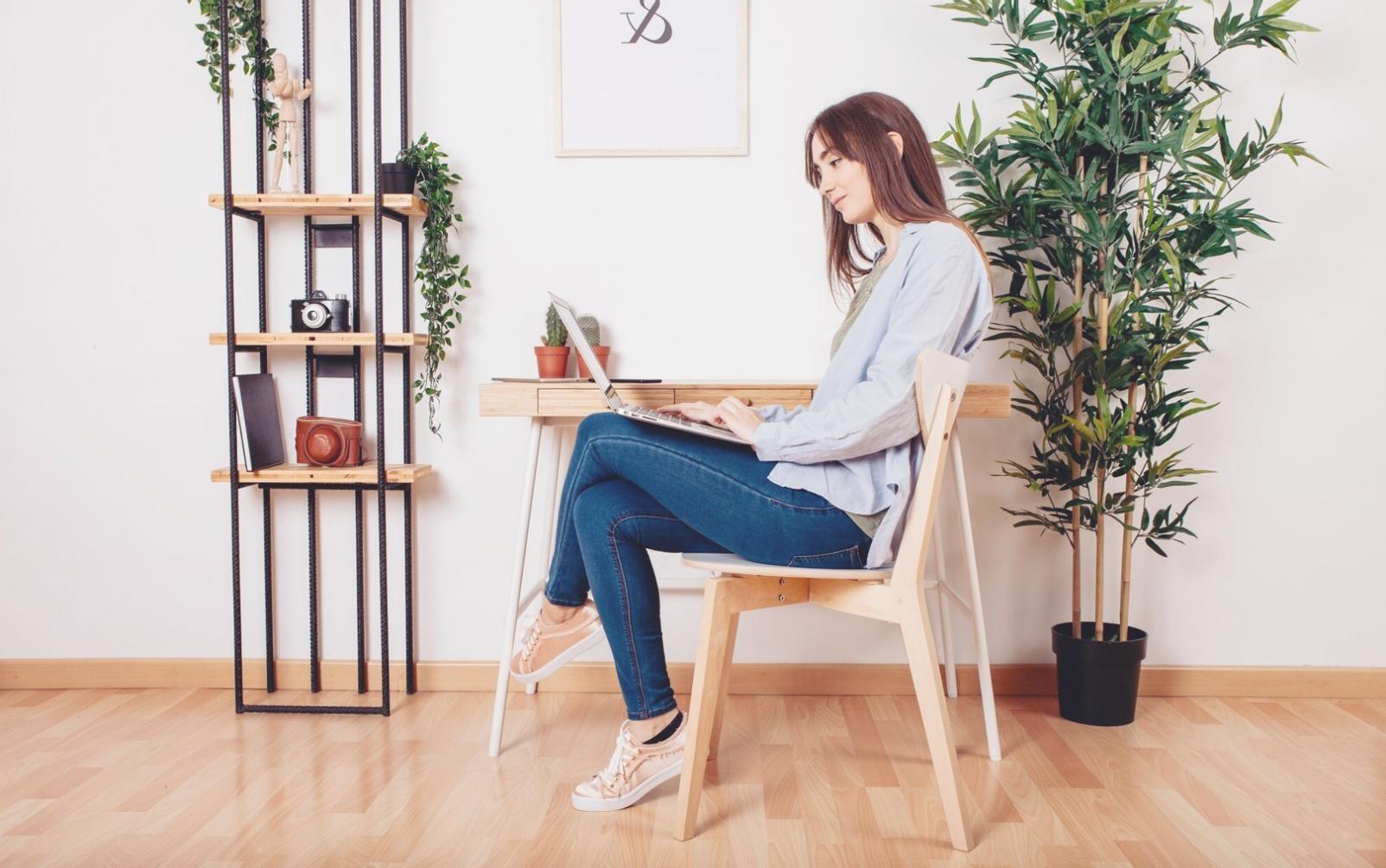 Financial planning workspace with documents and calculator